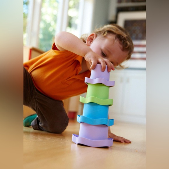 🌟 NEW My First Green Toys Stacking Cups, Early Learning Basic Math Concepts 6M+ - Picture 8 of 8